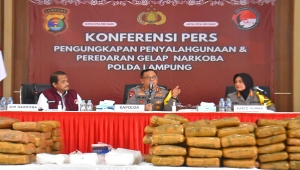 Polda Lampung Ungkap Peredaran Narkoba