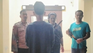 Polisi menangkap pelaku pembacokan di Tanggamus Lampung