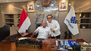 Rahmat Mirzani Djausal Temui Wamenaker Immanuel Ebenezer Gerungan