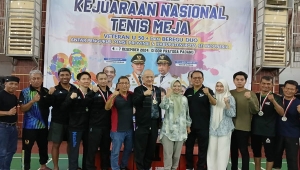 Tenis Meja Lampung Borong 3 Emas di Kejurnas Veteran 2024