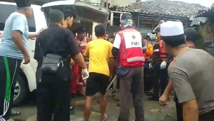 Korban banjir di Bandar Lampung
