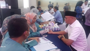 Gubernur Lampung Terpilih Rahmat Mirzani Djausal Menjalani Pemeriksaan Kesehatan