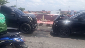 Kecelakaan di Flyover Way Kandis Bandar Lampung