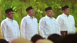 Rahmat Mirzani Djausal Pimpin Pembacaan Pancasila di HUT ke-17 Gerindra