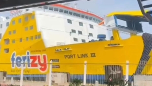 KMP Portlink III Menabrak Moveable Bridge di Dermaga VI Pelabuhan Merak