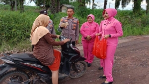 Kapolsek Iptu Lusiyanto Sempat Bagikan Takjil Sebelum Gugur
