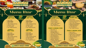 Paket Buka Puasa Ramadan 2025 di Saburai Durian dan Resto Bandar Lampung