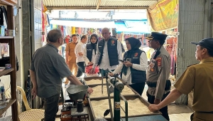 Satgas Pangan Polda Lampung Sidak Pasar