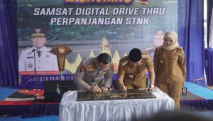 Peluncuran Samsat Digital Drive Thru di Lampung
