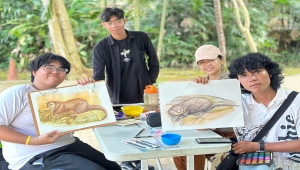 Mahasiswa Itera Kuliah Lapangan di Lembah Hijau Lampung