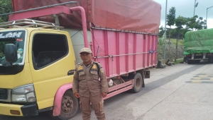 Truk Muatan Gabah ke Luar Lampung Disetop di Bakauheni
