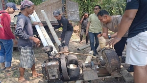 Penambangan pasir di Lampung Timur