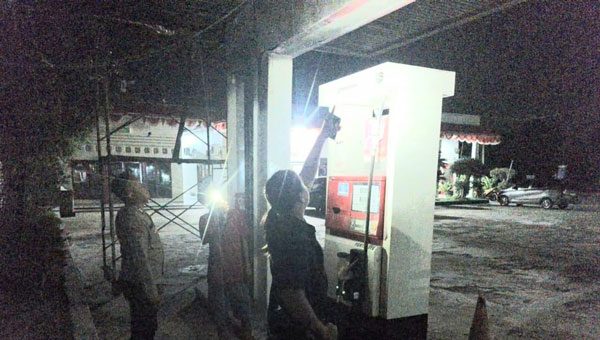 Motor Terbakar di SPBU Tanggamus Lampung