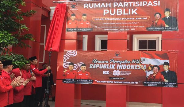 PDIP Lampung Luncurkan Rumah Partisipasi Publik di HUT ke-80 RI
