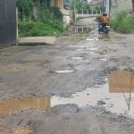 Jalan rusak di Bandar Lampung