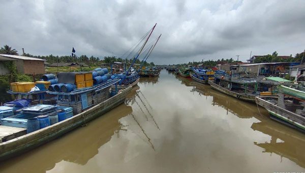 Kapal nelayan di Lampung Timur
