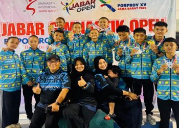 Atlet Aerobik Gimnastik Lampung meraih 9 medali di Jabar Open 2025