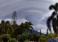 Penampakan Awan Mirip Pusaran di Tanggamus Lampung