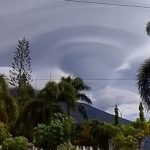 Penampakan Awan Mirip Pusaran di Tanggamus Lampung