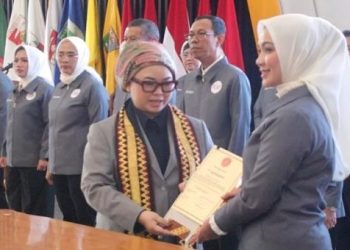 Purnama Wulan Sari Dilantik Jadi Ketua Gimnastik Lampung