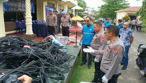 Pencurian Kabel Listrik PLN di Way Kanan Lampung