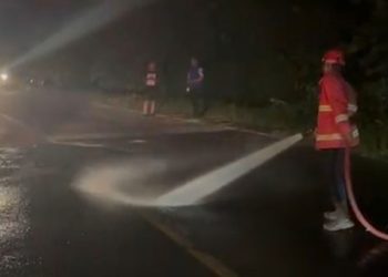 Tumpahan Solar di Lampung Selatan