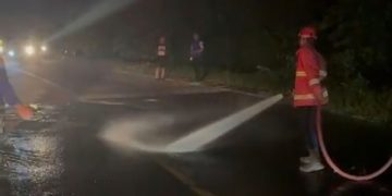 Tumpahan Solar di Lampung Selatan