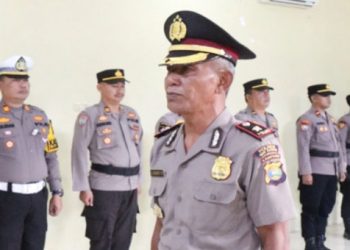 Kapolsek Baradatu Way Kanan Herwin Afrianto Naik Pangkat