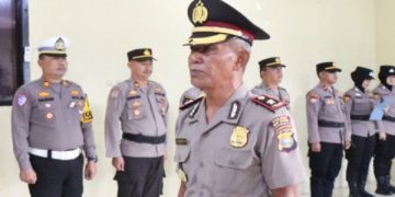 Kapolsek Baradatu Way Kanan Herwin Afrianto Naik Pangkat
