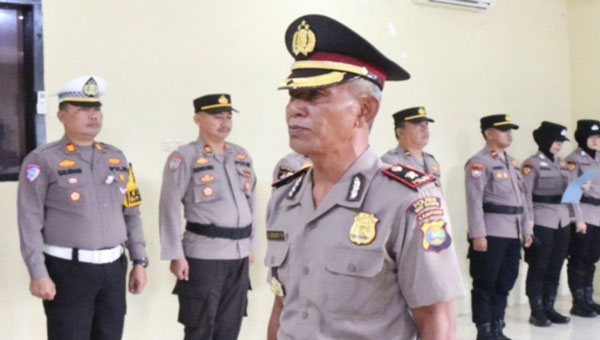 Kapolsek Baradatu Way Kanan Herwin Afrianto Naik Pangkat