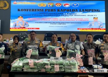 Polda Lampung Gagalkan Peredaran Narkoba