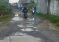 Jalan rusak di Bandar Lampung