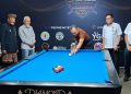 Ketum KONI Lampung Taufik Hidayat Buka Turnamen Biliar di Leng's Billiard