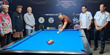 Ketum KONI Lampung Taufik Hidayat Buka Turnamen Biliar di Leng's Billiard
