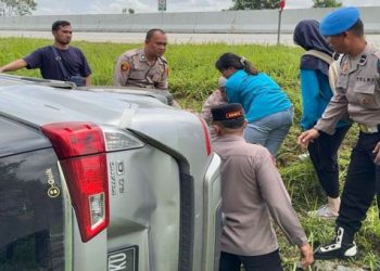 Mobil Pemudik Asal Bekasi Kecelakaan di Tol Lampung-Palembang