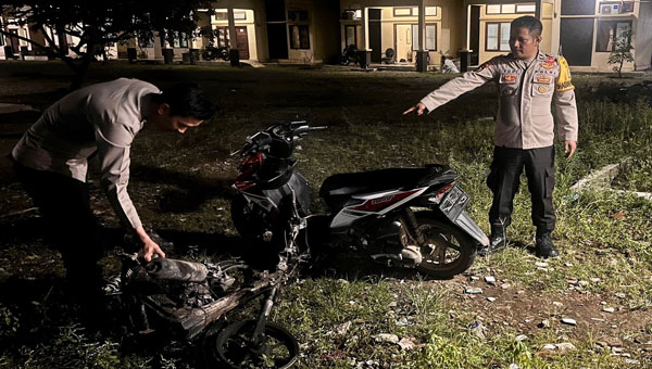 Motor Pelaku Curanmor di Lampung Dibakar Massa