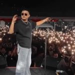 Denny Caknan tampil menghibur penonton di acara HUT Lampung Timur