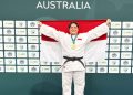 Atlet Judo Lampung, Indah Permatasari meraih medali emas di Oceania Open 2026 Australia