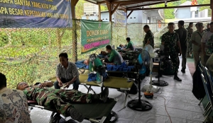 Puslatpur Mar 8 Teluk Ratai Gelar Baksos dan Donor Darah di HUT ke-10