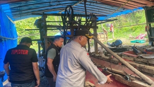Tambang emas ilegal di Way Kanan Lampung
