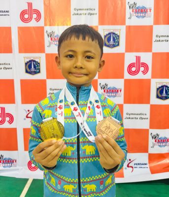 Atlet Aerobik Lampung Muhammad Evano Faeyza di Gymnastic Jakarta Open 2026