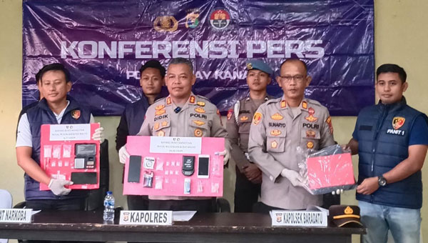 Polres Way Kanan Tangkap 3 Pelaku Diduga Pengedar Sabu