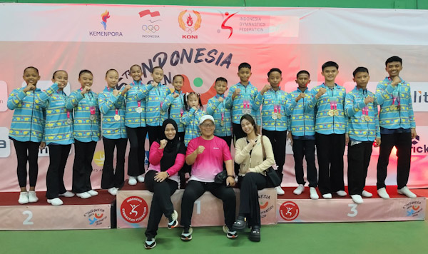 Atlet Lampung di Aerobic Gymnastics Indonesia Open 2026