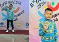 Muhammad Evano Faeyza meraih medali emas Kejuaraan Aerobic Gymnastic Indonesia Open 2026.