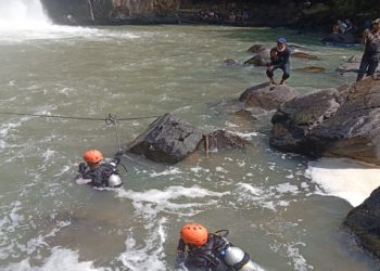 Pelajar tenggelam di air terjun Way Kanan Lampung