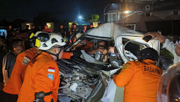 Kecelakaan di Natar Lampung Selatan