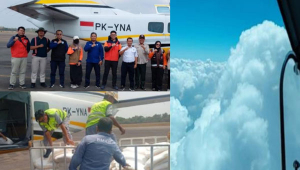 Operasi Modifikasi Cuaca di Lampung