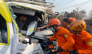 Kecelakaan beruntun di Tulang Bawang Lampung
