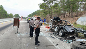 Kecelakaan di Tol Lampung-Palembang