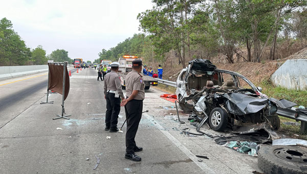 Kecelakaan di Tol Lampung-Palembang